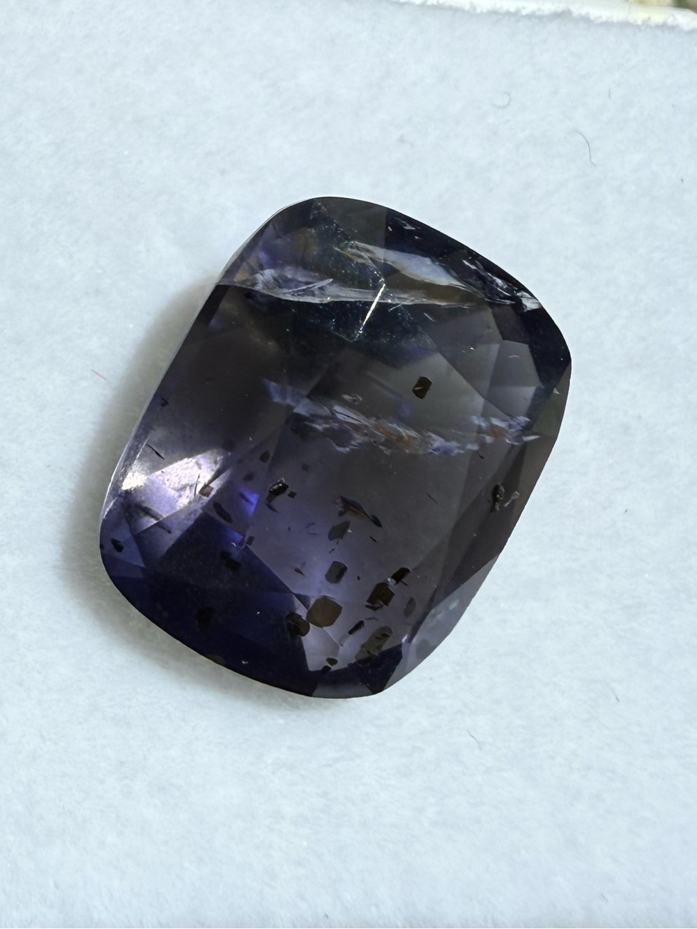 Iolite Cushion Cut Natural Gemstone